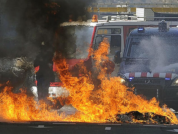 Carga de los Mossos d'esquadra.

Foto: AFP Photo