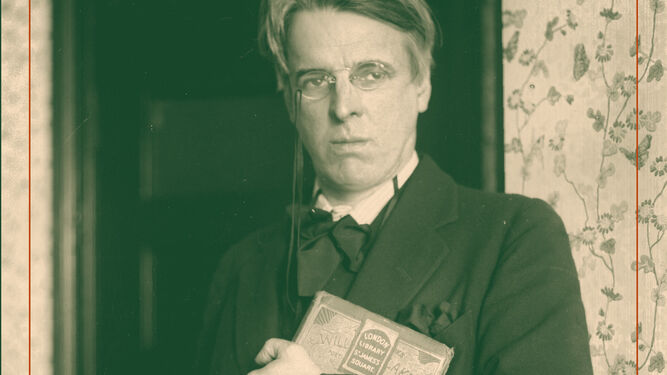 William Butler Yeats y su mujer George Hyde Lees retratados en los años veinte. A la derecha, Antonio Rivero Taravillo.