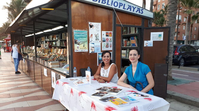 María Campra, Sarr Usman y Jesús Muñoz, tres autores participando en la actividad.