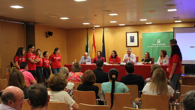 Presentación de 'Los Almendros y La Chanca juegan" en la Delegación Territorial de Educación.
