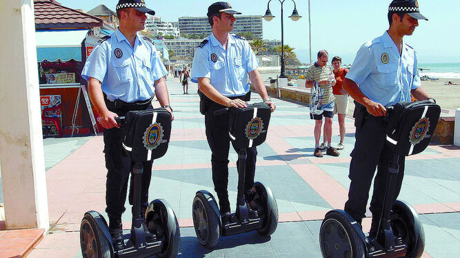 Policiaen patinete eléctrico