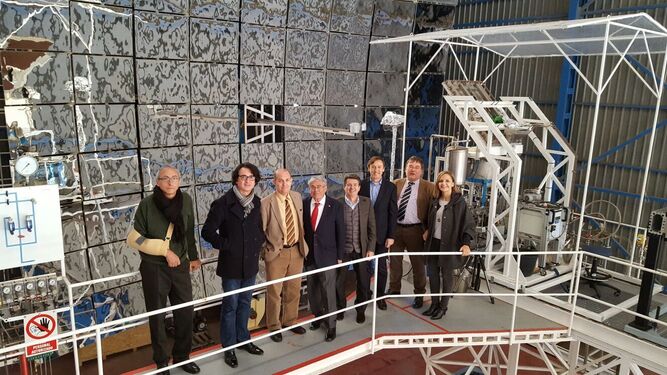 Visita de representantes del Partido Popular a la Plataforma Solar de Tabernas.