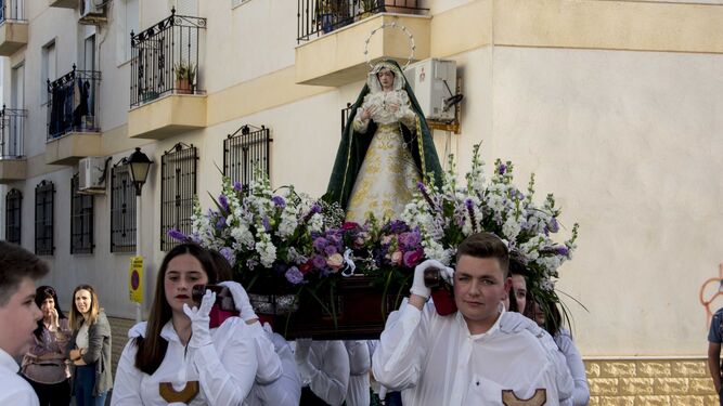 La procesión infantil del municipio de Carboneras.