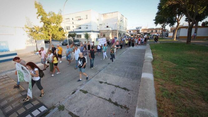 Manifestación de los vecinos de La Asunción, el pasado mes de septiembre.