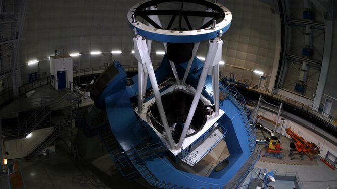 Telescopio de Calar Alto en el que quedará instalado el espectrógrafo con el que se estudiarán las galaxias.