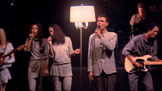 Una imagen del concierto-filmado de Jonathan Demme y los Talking Heads.