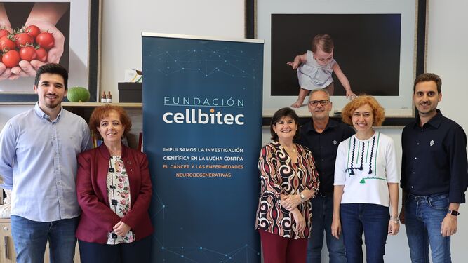 Las investigadoras de la Fundación Cellbitec.