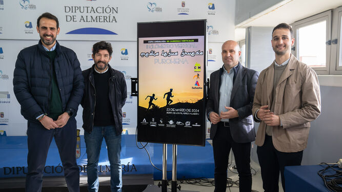 Presentación de la prueba que se celebrará en Purchena de la Copa Andaluza de Carreras Verticales.