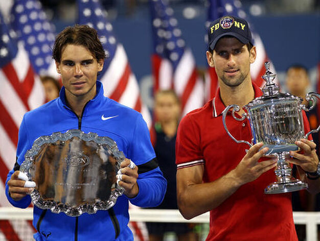 Djokovic venci&oacute; a Nadal en la final del Abierto de EEUU.

Foto: AFP