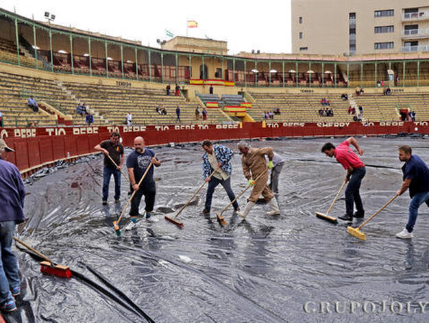 La empresa no se dej&oacute; sorprender por la lluvia.

Foto: Miguel Angel Gonzalez
