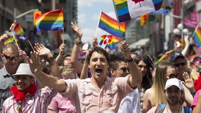Ha sido el primer mandatario de Canadá que ha acudido a una fiesta del orgullo gay.