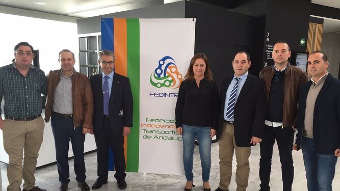 Reunión en Almería de la Federación de Transportistas de Andalucía.