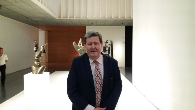 Juan Manuel Bonet, en el Centro Pompidou, que ha sido la sede junto al Museo Ruso de la reunión anual de directores del Instituto Cervantes.