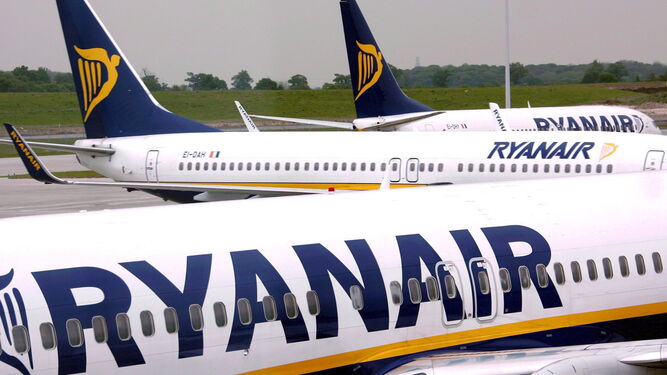 Aviones de la compañía Ryanair