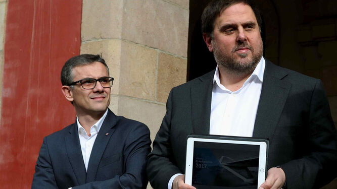 Josep Maria Jové y Oriol Junqueras.