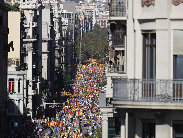 Las im&aacute;genes de la marcha por la unidad de Espa&ntilde;a en Barcelona