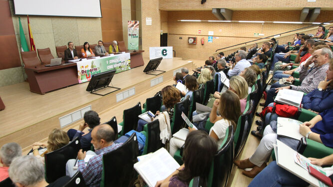 La Universidad acogió la V Jornada Andaluza de Deporte y Salud para prevenir la obesidad infantil con la participación del consejero de Deporte.