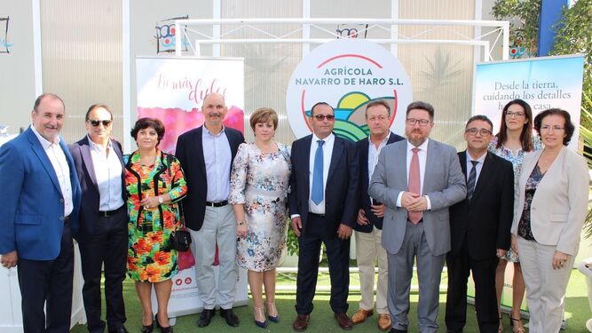 Rodrigo Sánchez acudió al acto por el 18 aniversario de la empresa Agrícola Navarro de Haro en Vera.