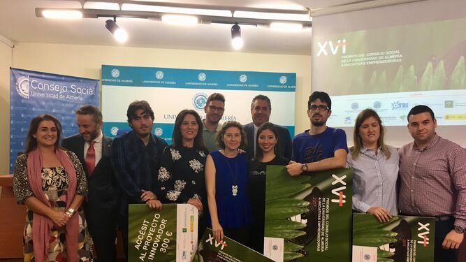Foto de los premiados por el Consejo Social de la Universidad de Almería.