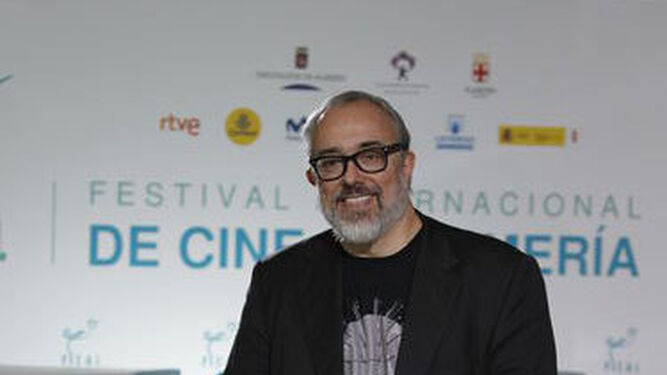 Alex de la Iglesia, director de cine que ayer estuvo en Almería.