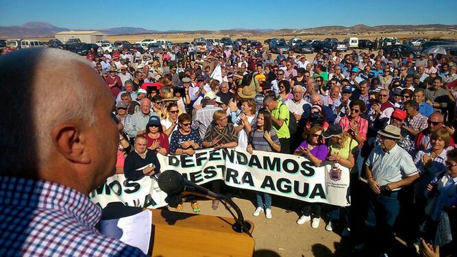 Una de las protestas llevadas a cabo en la comarca de Los Vélez.