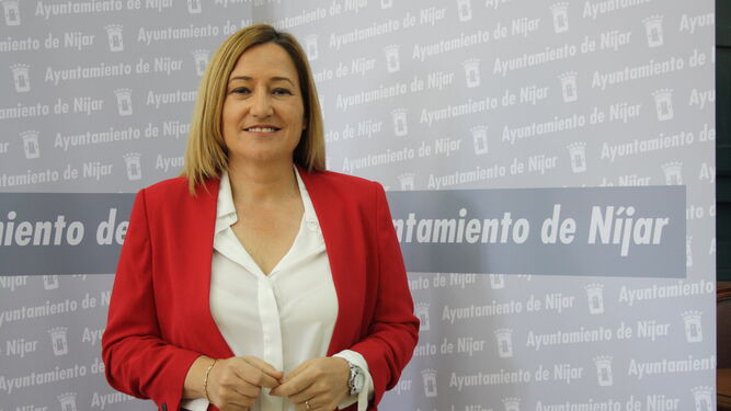 La alcaldesa Esperanza Pérez.