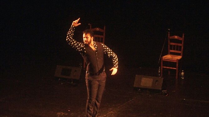 Julio Ruiz durante su gran actuación en el espectáculo 'Flamenco'.