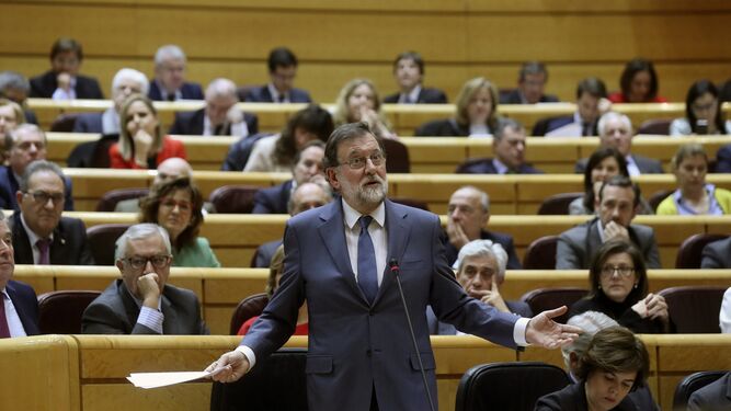 Rajoy, en la sesión de control del Gobierno en el Congreso.