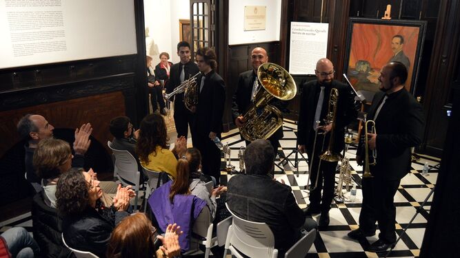 Actuación del Quinteto Proemium Metals en el Museo Doña Pakyta.