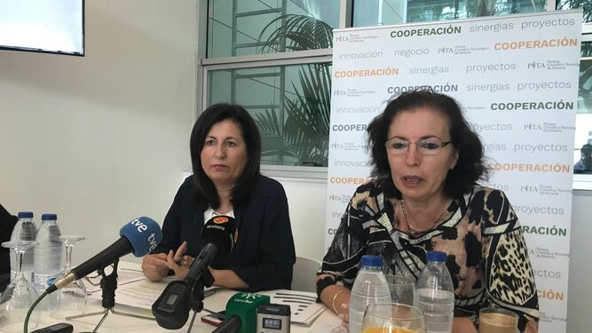 Trini Cabeo, directora general del PITA, y Gracia Fernández, presidenta del PITA, desgranaron los datos ayer.
