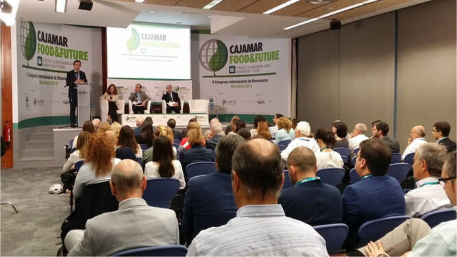 Eduardo Baamonde, durante su intervención en el II Congreso Bioeconomía Barcelona