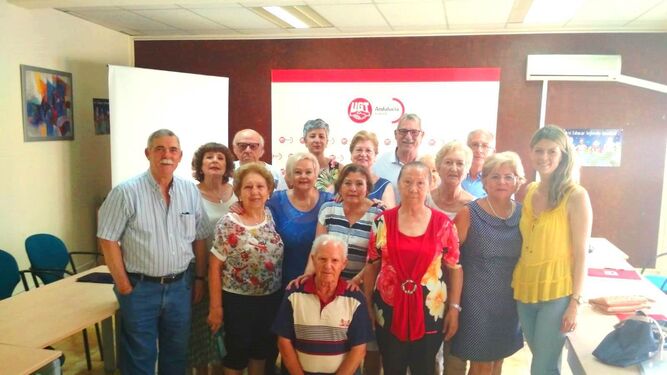 Participantes en los cursos sobre envejecimiento activo de UGT Almería.