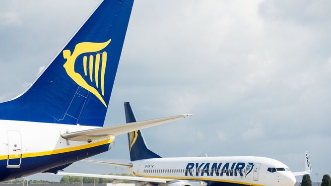 Aviones de Ryanair en el aeropuerto de Charleroi (Bélgica).