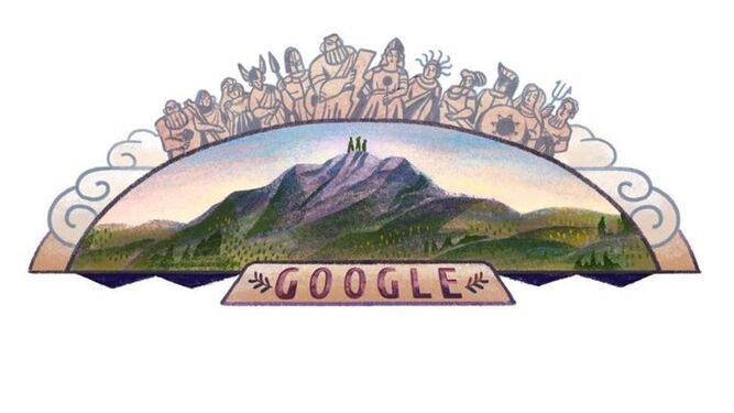 Google Doodle del Monte Olimpo