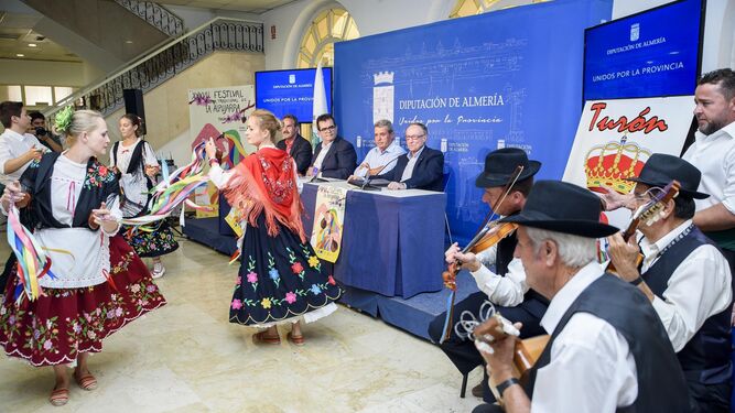 Presentación del Festival de Música Tradicional de la Alpujarra en la Diputación de Almería.