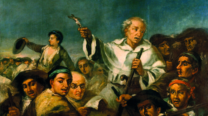 Detalle del lienzo 'La revolución' (1685) de Eugenio Lucas Velázquez.