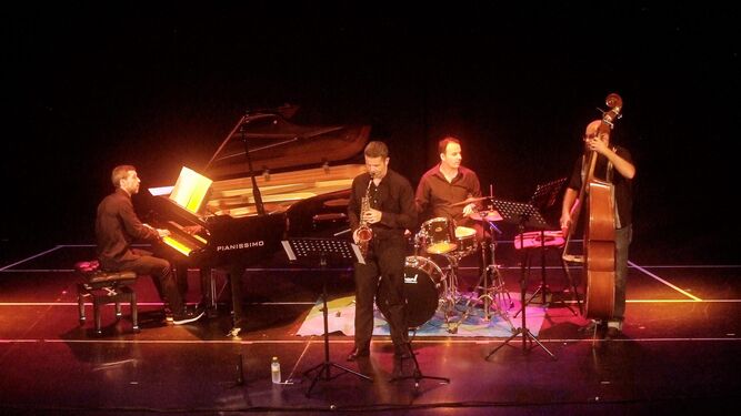 Los cuatro componentes de Pick Pockets Jazz durante el concierto ofrecido el miércoles.