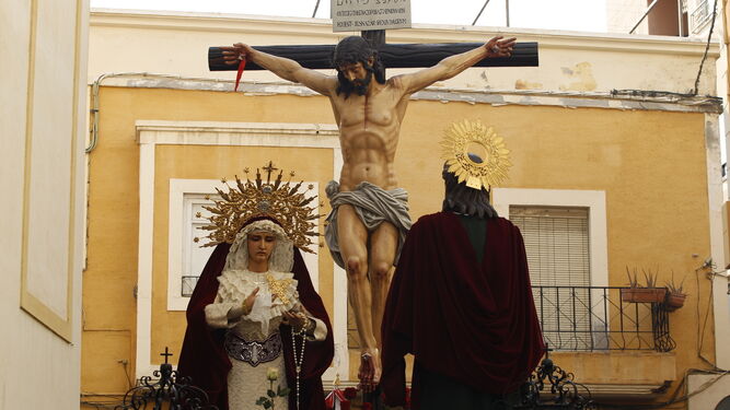 El Cristo del Mar, Señor de Pescadería,  en proceso de restauración en Sevilla