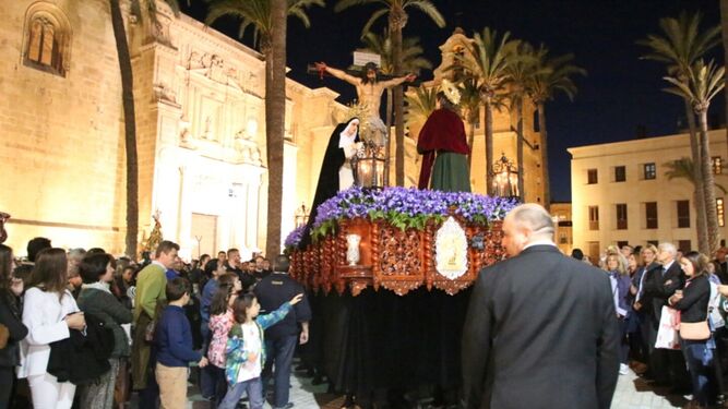 El Cristo del Mar, Señor de Pescadería,  en proceso de restauración en Sevilla