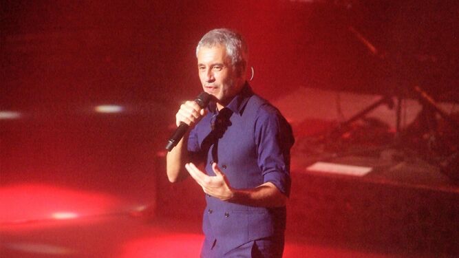 Sergio Dalma durante el concierto ofrecido el sábado en Roquetas.