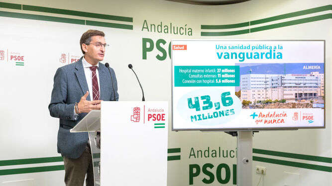José Luis Sánchez Teruel, secretario general del PSOE de Almería.