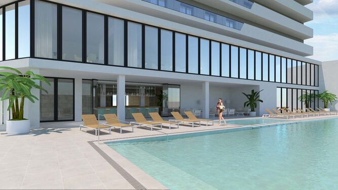 Imagen de cómo quedará el hotel que se abrirá en la costa valenciana.