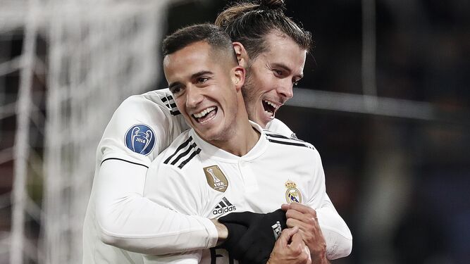 Bale y Lucas Vázquez, autores de los goles del Madrid.