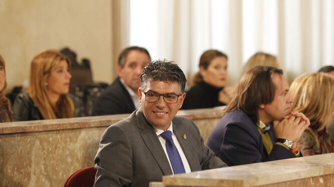 Miguel Cazorla, durante el Pleno de los Presupuestos