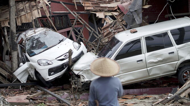 Las imágenes tras el 'tsunami' de Indonesia