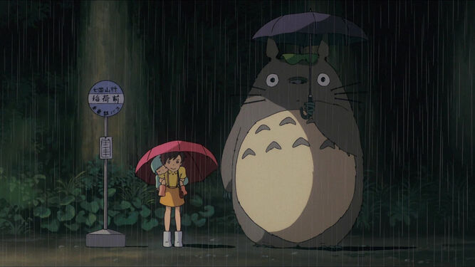 Una de las muchas imágenes emblemáticas del ya clásico 'anime' de Miyazaki.