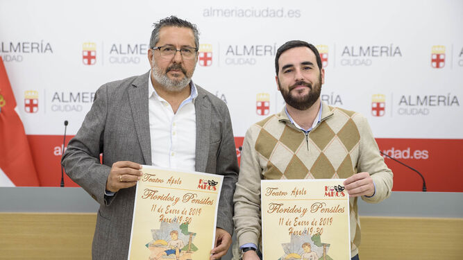 Antonio Valdivieso y Carlos Sanchez presentando ‘Floridos y Pensiles’
