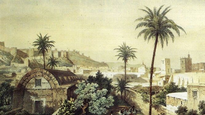 Atarazana de Almería, en Agosto de 1824. En este lugar los liberales guardaban  armamento