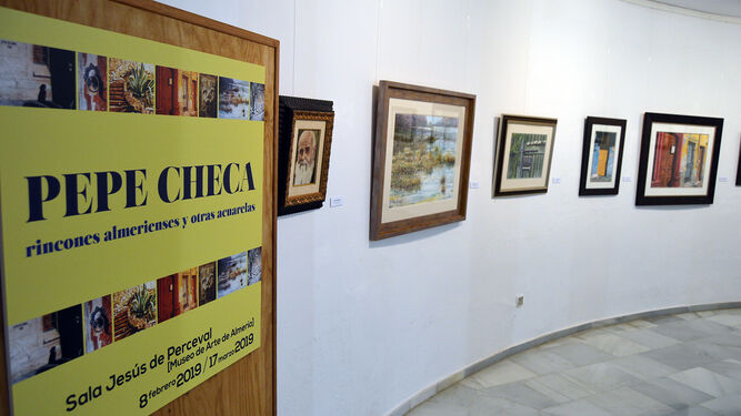 Algunas obras que se pueden ver en la exposición de Pepe Checa