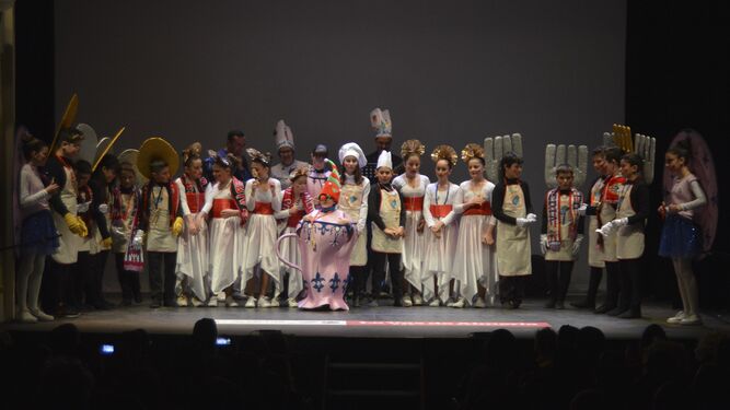 'Una chirigota a mi gusto' fue otra de las participantes en este Festival Infantil de Carnaval de Almería